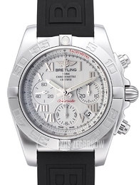 Breitling Chronomat 41 Biały/Guma Ø41 mm AB014012-A747-150S-A18S.1