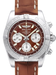 Breitling Chronomat 41 Brązowy/Skóra Ø41 mm AB014012-Q583-724P-A18BA.1