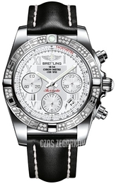 Breitling Chronomat 41 Biały/Skóra Ø41 mm AB0140AA-A747-428X-A18BA.1