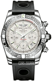 Breitling Chronomat 41 Srebrny/Guma Ø41 mm AB0140AA-G711-202S-A18D.2