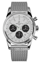 Breitling Transocean Chronograph Srebrny/Stal Ø43 mm AB015253-G724-154A