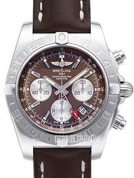 Breitling Chronomat 44 GMT Brązowy/Skóra Ø44 mm AB042011-Q589-437X-A20BA.1