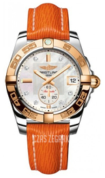 Breitling Galactic 36 Biały/Skóra Ø36 mm C3733012.A725.217X.A16BA.1