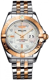 Breitling Galactic 41 Biały/Stal Ø41 mm C49350L2-A706-366C