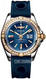 Breitling Galactic 41 Niebieski/Guma Ø41 mm C49350LA-C810-203S-A18D.2