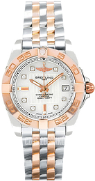 Breitling Galactic 32 Biały/Stal w kolorze różowego złota Ø31.8 mm C71356L2.A712.367C