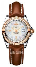 Breitling Galactic 32 Biały/Skóra Ø31.8 mm C71356LA.A712.406X.A14BA.1