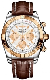 Breitling Chronomat 44 Biały/Skóra Ø44 mm CB011012-A696-739P-A20BA.1