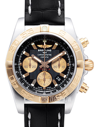 Breitling Chronomat 44 Czarny/Skóra Ø44 mm CB011012-B968-743P-A20BA.1