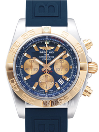 Breitling Chronomat 44 Niebieski/Guma Ø44 mm CB011012-C790-158S-A20S.1