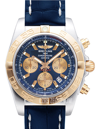 Breitling Chronomat 44 Niebieski/Skóra Ø44 mm CB011012-C790-731P-A20BA.1