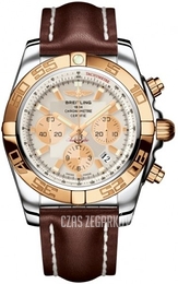 Breitling Chronomat 44 Srebrny/Skóra Ø44 mm CB011012-G687-437X-A20BA.1