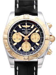 Breitling Chronomat 41 Czarny/Skóra Ø41 mm CB014012-BA53-728P-A18BA.1