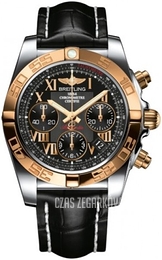 Breitling Chronomat 41 Czarny/Skóra Ø41 mm CB014012-BC08-728P-A18BA.1