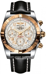 Breitling Chronomat 41 Srebrny/Skóra Ø41 mm CB014012-G759-428X-A18BA.1