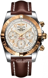 Breitling Chronomat 41 Srebrny/Skóra Ø41 mm CB014012-G759-431X-A18BA.1