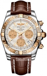 Breitling Chronomat 41 Srebrny/Skóra Ø41 mm CB0140AA-G713-724P-A18BA.1