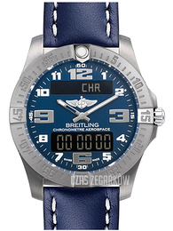 Breitling Aerospace Evo Niebieski/Skóra Ø43 mm E7936310-C869-105X-A20BASA.1
