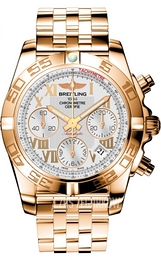 Breitling Chronomat 41 Srebrny/18 karatowe różowe złoto Ø41 mm HB014012-G759-378H
