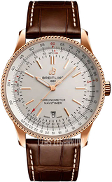 Breitling Navitimer Automatic 41 Srebrny/Skóra Ø41 mm R17326211G1P1