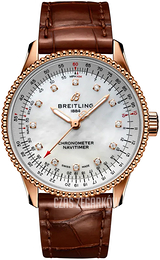 Breitling Navitimer Automatic 35 Biały/Skóra Ø35 mm R17395211A1P1