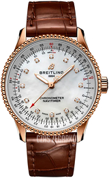 Breitling Navitimer Automatic 35 Biały/Skóra Ø35 mm R17395211A1P2