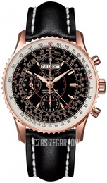Breitling Montbrillant Datora Czarny/Skóra Ø43 mm R2133012-B856-435X-R20BA.1