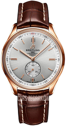 Breitling Premier Automatic 40 Srebrny/Skóra Ø40 mm R37340351G1P1