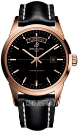 Breitling Transocean Day & Date Czarny/Skóra Ø43 mm R4531012-BB70-435X-R20BA.1