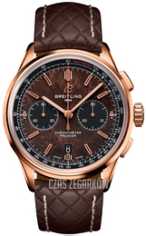 Breitling Premier B01 Chronograph 42 Brązowy/Skóra Ø42 mm RB01181A1Q1X1