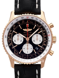 Breitling Navitimer 01 Czarny/Skóra Ø43 mm RB012012-BA49-743P-R20BA.1