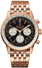Breitling Navitimer 01 Czarny/18 karatowe różowe złoto Ø43 mm RB0121211B1R1