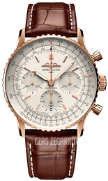 Breitling Navitimer B01 Chronograph 41 Biały/Skóra Ø41 mm RB0139211G1P1
