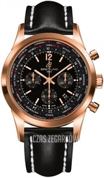 Breitling Transocean Chronograph Czarny/Skóra Ø46 mm RB0510U5-BC39-441X-R20BA.1