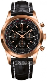 Breitling Transocean Chronograph Czarny/Skóra Ø46 mm RB0510U5-BC39-760P-R20BA.1