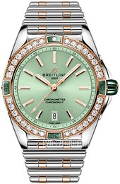 Breitling Super Chronomat Automatic 38 Zielony/18 karatowe różowe złoto Ø38 mm U17356531L1U1