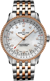Breitling Navitimer Automatic 35 Biały/18 karatowe różowe złoto Ø35 mm U17395211A1U1