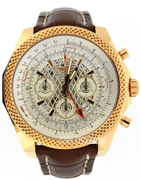 Breitling for Bentley B04 GMT Srebrny/Skóra Ø49 mm RB043112-G775-756P-R20BA.1