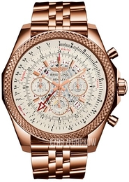 Breitling for Bentley B04 GMT Srebrny/18 karatowe różowe złoto Ø49 mm RB043112-G775-990R