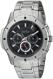 Bulova Czarny/Stal Ø44 mm 43A137