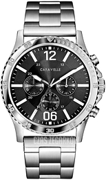 Bulova Czarny/Stal Ø44 mm 43A144