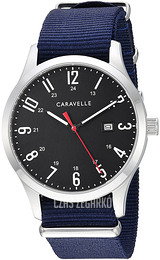 Bulova Caravelle Czarny/Tkanina Ø40 mm 43B160