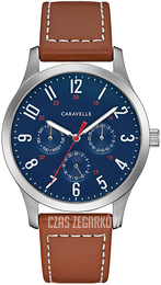 Bulova Caravelle Niebieski/Skóra Ø40 mm 43C122
