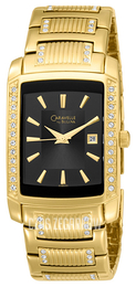 Bulova Caravelle Czarny/Stal w odcieniu złota 44B001