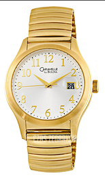 Bulova Caravelle Biały/Stal w odcieniu złota Ø40 mm 44B101
