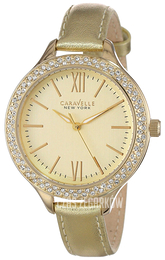 Bulova Caravelle Żółte złoto/Skóra Ø46 mm 44L131