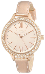 Bulova Caravelle Różowe złoto/Skóra Ø44.5 mm 44L132