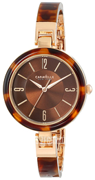 Bulova Caravelle Brązowy/Stal w kolorze różowego złota Ø37 mm 44L137