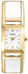 Bulova Caravelle Biały/Stal w odcieniu złota 44L143