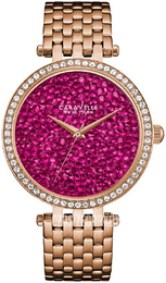 Bulova Caravelle Różowy/Stal w kolorze różowego złota Ø38 mm 44L221